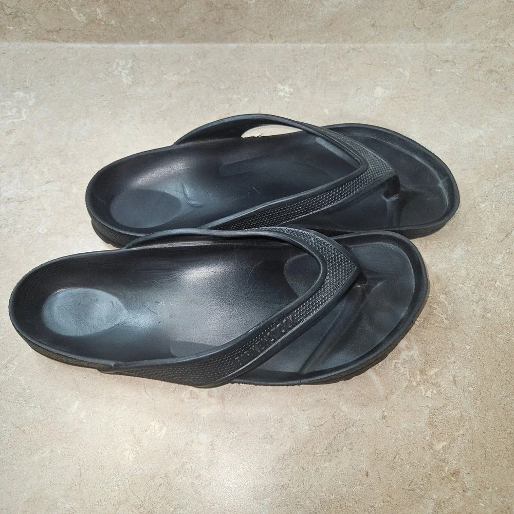 Birkenstock Honolulu Black EVA‎ Thong Sandals Water Friendly SZ 42 M-9 W-11
